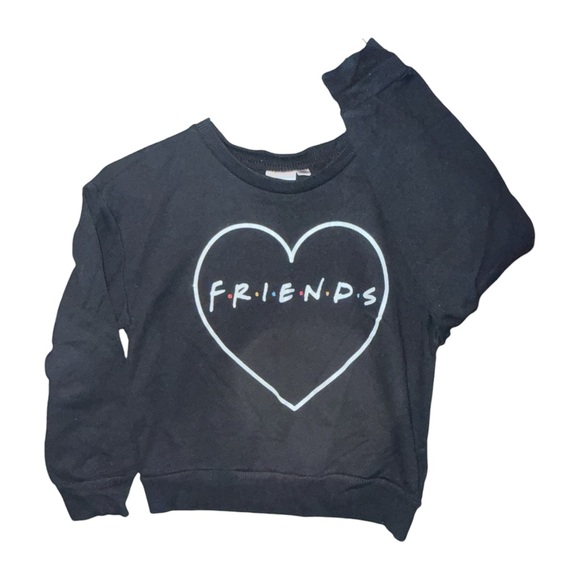 FRIENDS Black Heart Logo Sweater - Picture 1 of 3